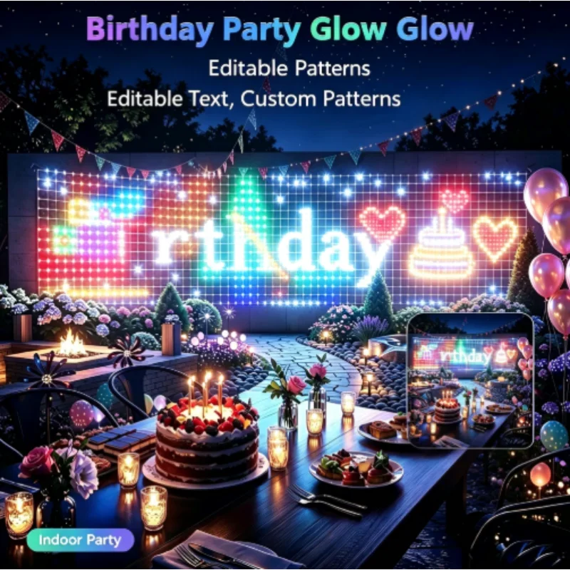 RGBIC LED Outdoor Net Lights C - огляд і ціна Lighting Christmas Decor