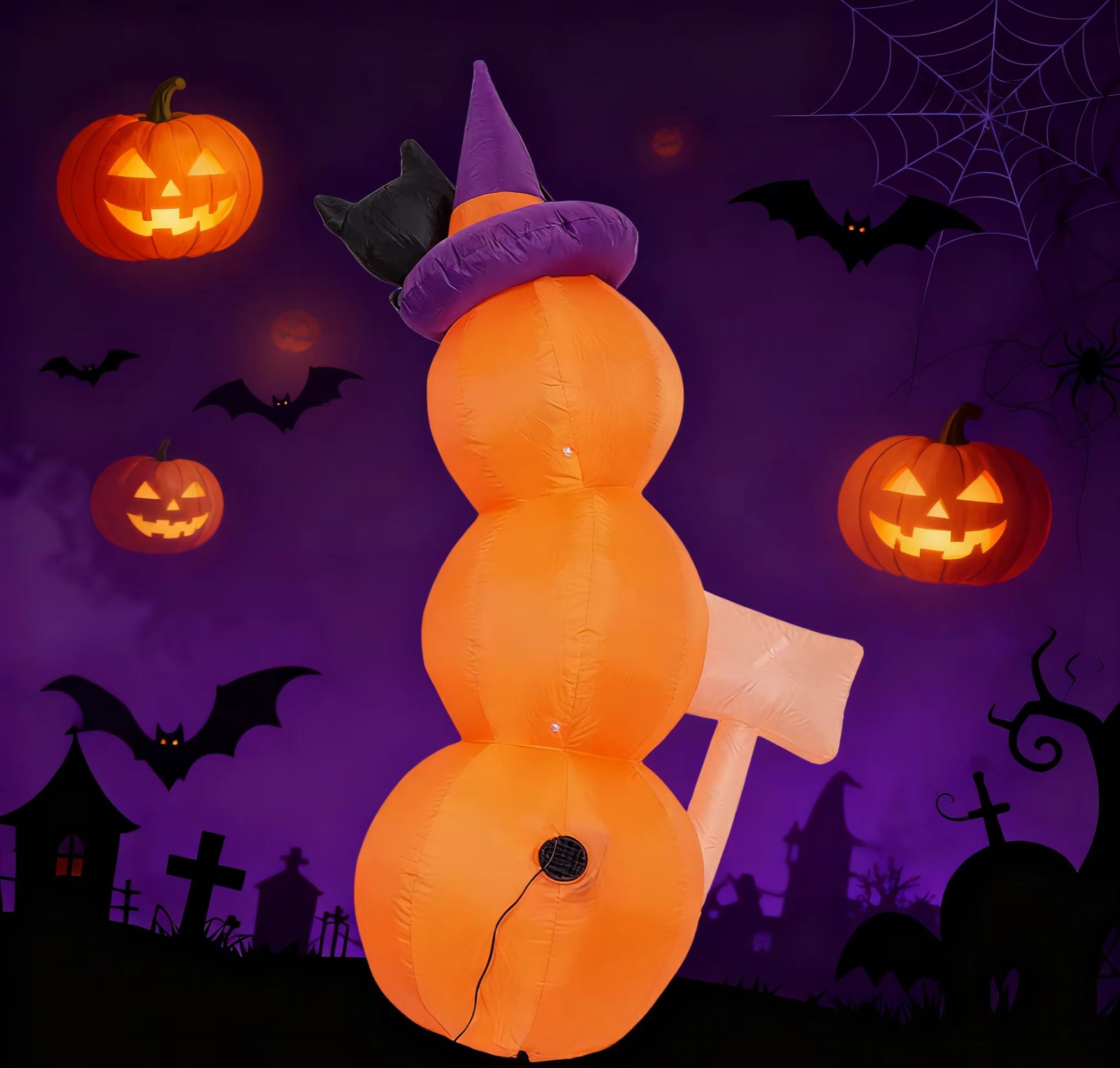 5.2ft / 1.6m Halloween Inflata - огляд і ціна Up Lighting Decor