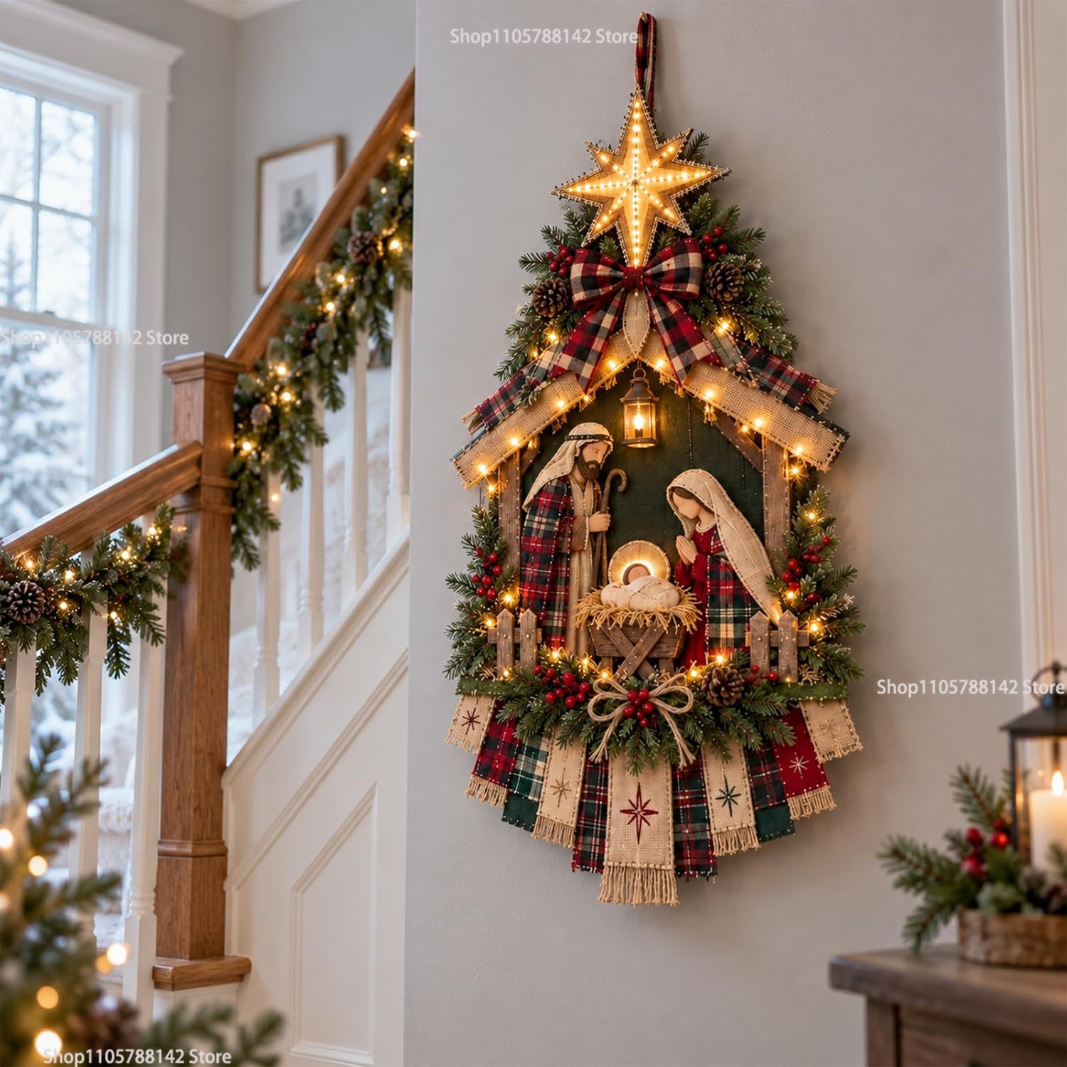 DIY Lighted Christmas Nativity - огляд і ціна Lighting Christmas Decor