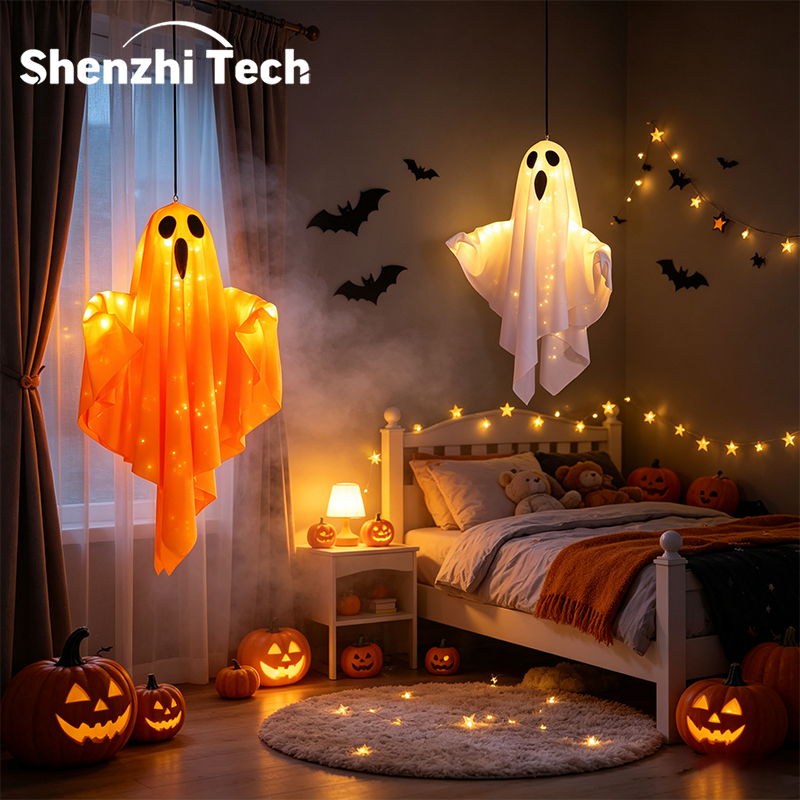 Halloween Hanging Light Up Gho - огляд і ціна Decor Lighting Lamps