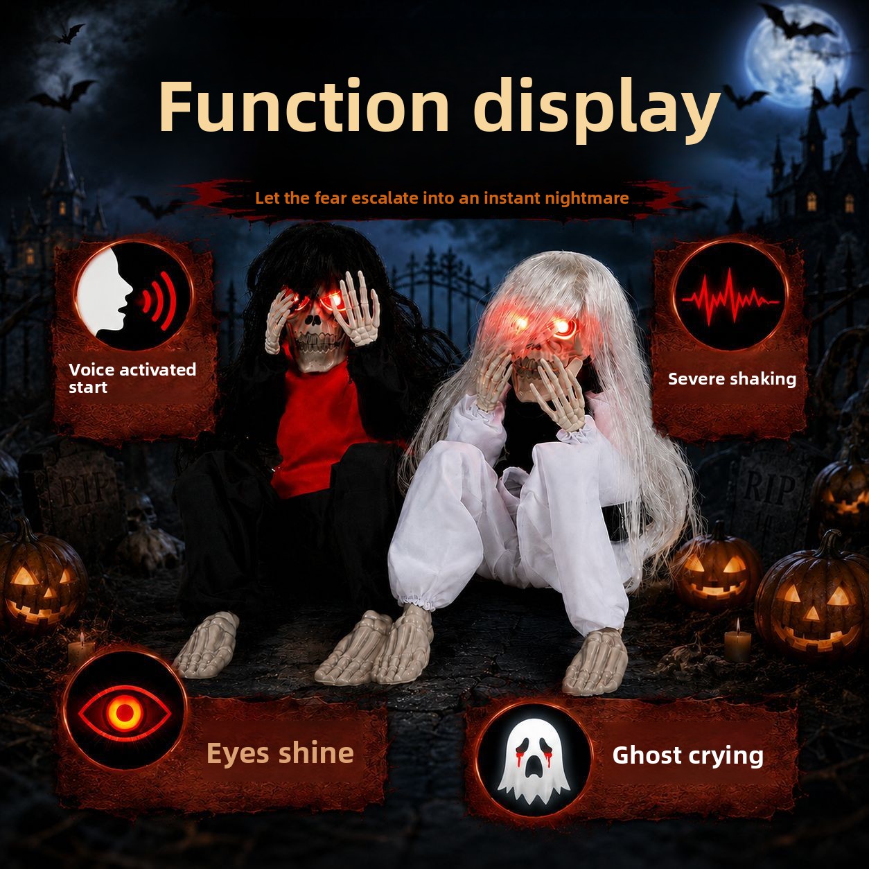 Halloween Outdoor Garden Sitti - огляд і ціна Up Lighting Decor