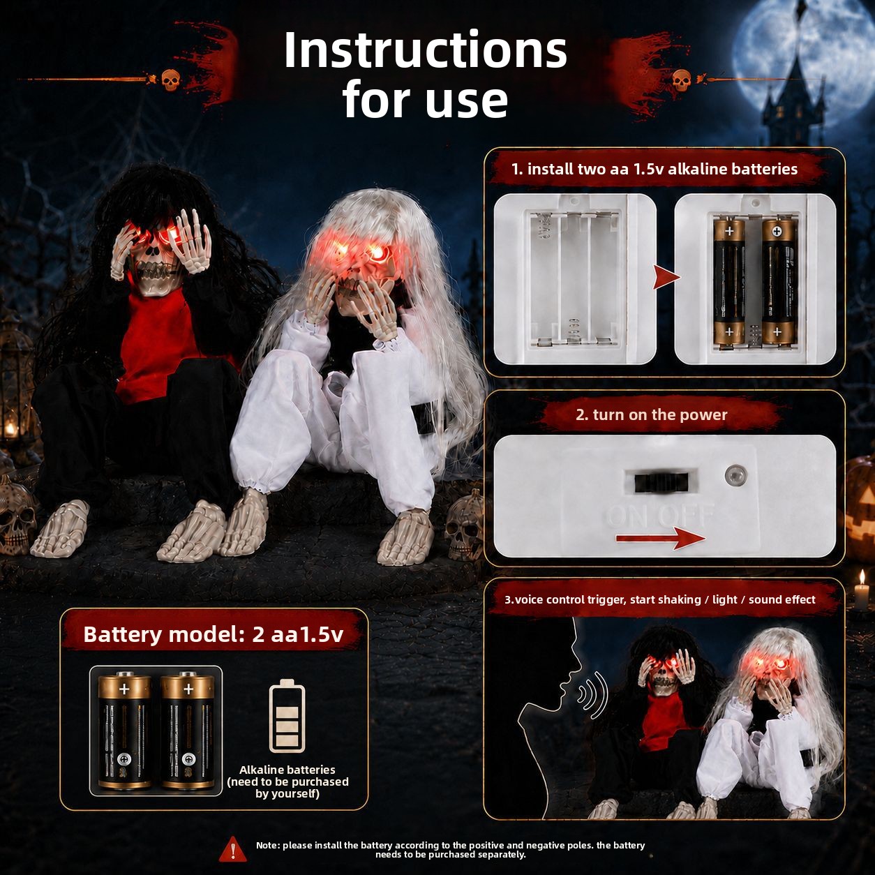 Halloween Outdoor Garden Sitti - огляд і ціна Up Lighting Decor